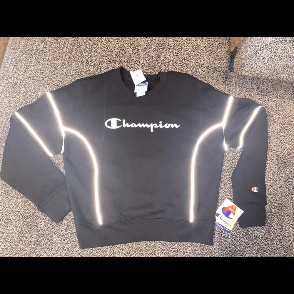 Women champion cropped top reflective sweater